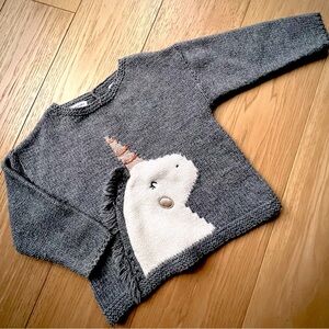 ⭐️BOGO FREE⭐️ ZARA kids knitwear unicorn sweater